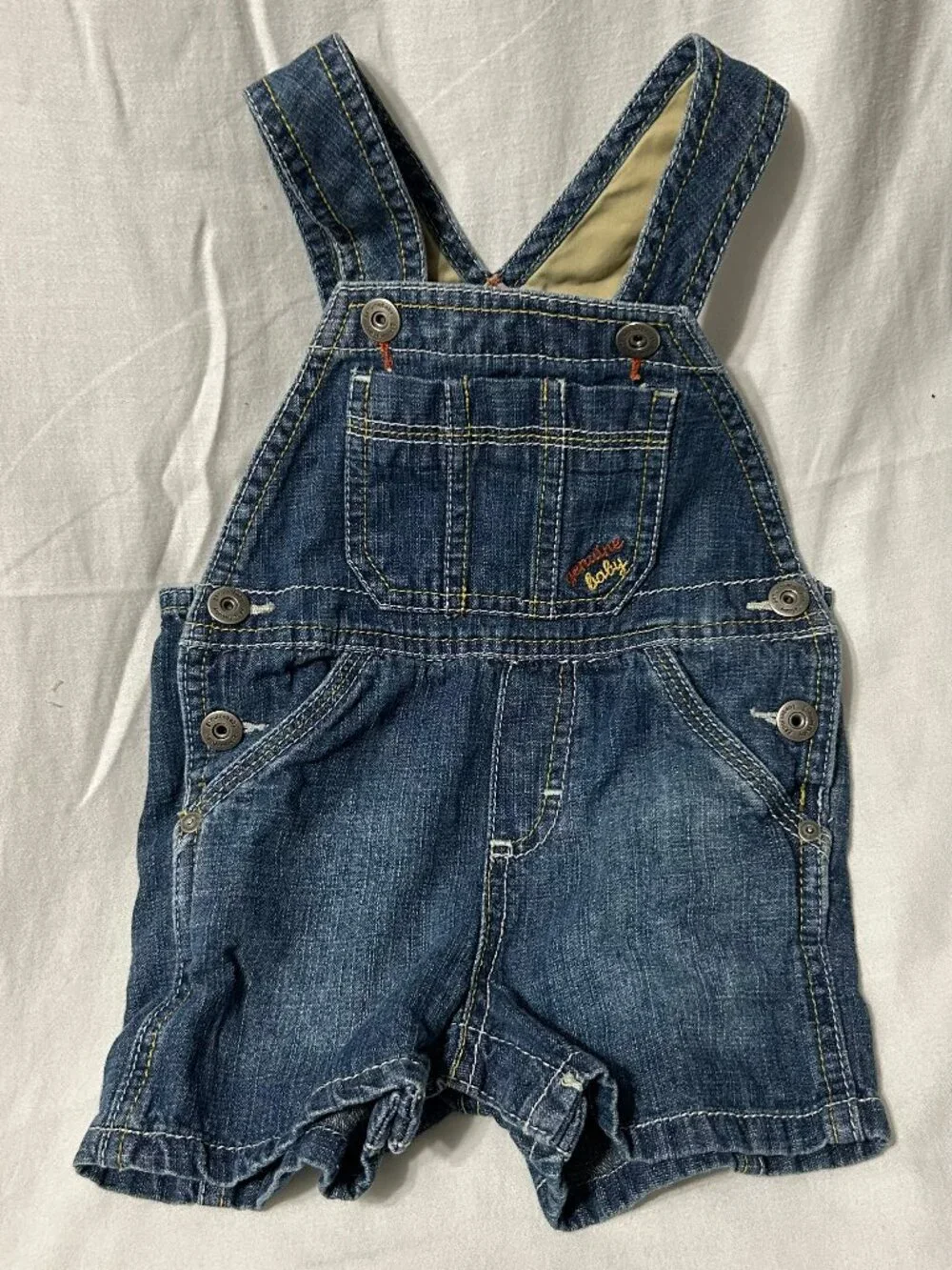 3-6 month Denim Overalls Blue Genuine Baby by Oshkoh with Pockets